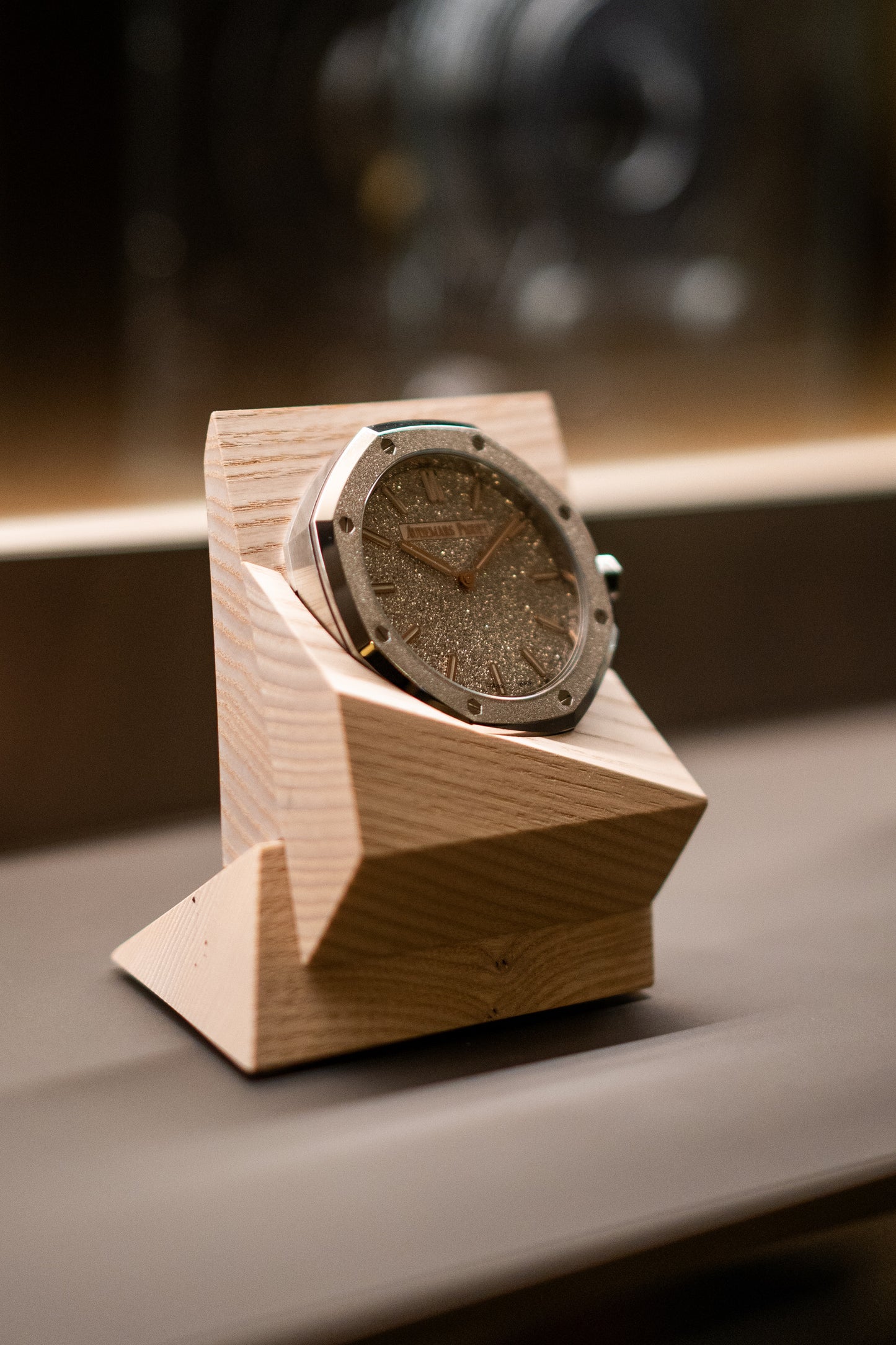 Table clock Audemars Piguet Royal Oak Frosted