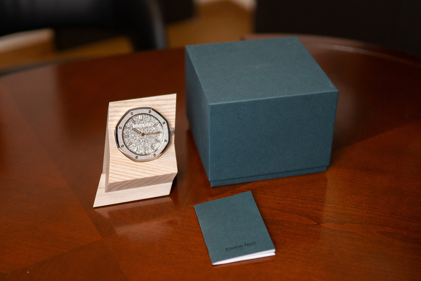 Table clock Audemars Piguet Royal Oak Frosted