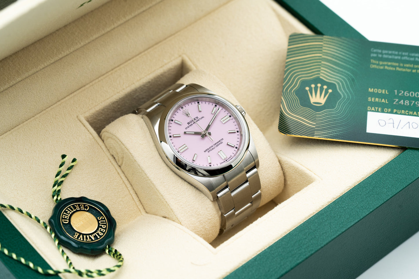 Rolex 126000 Oyster Perpetual 36 Candy New Full set