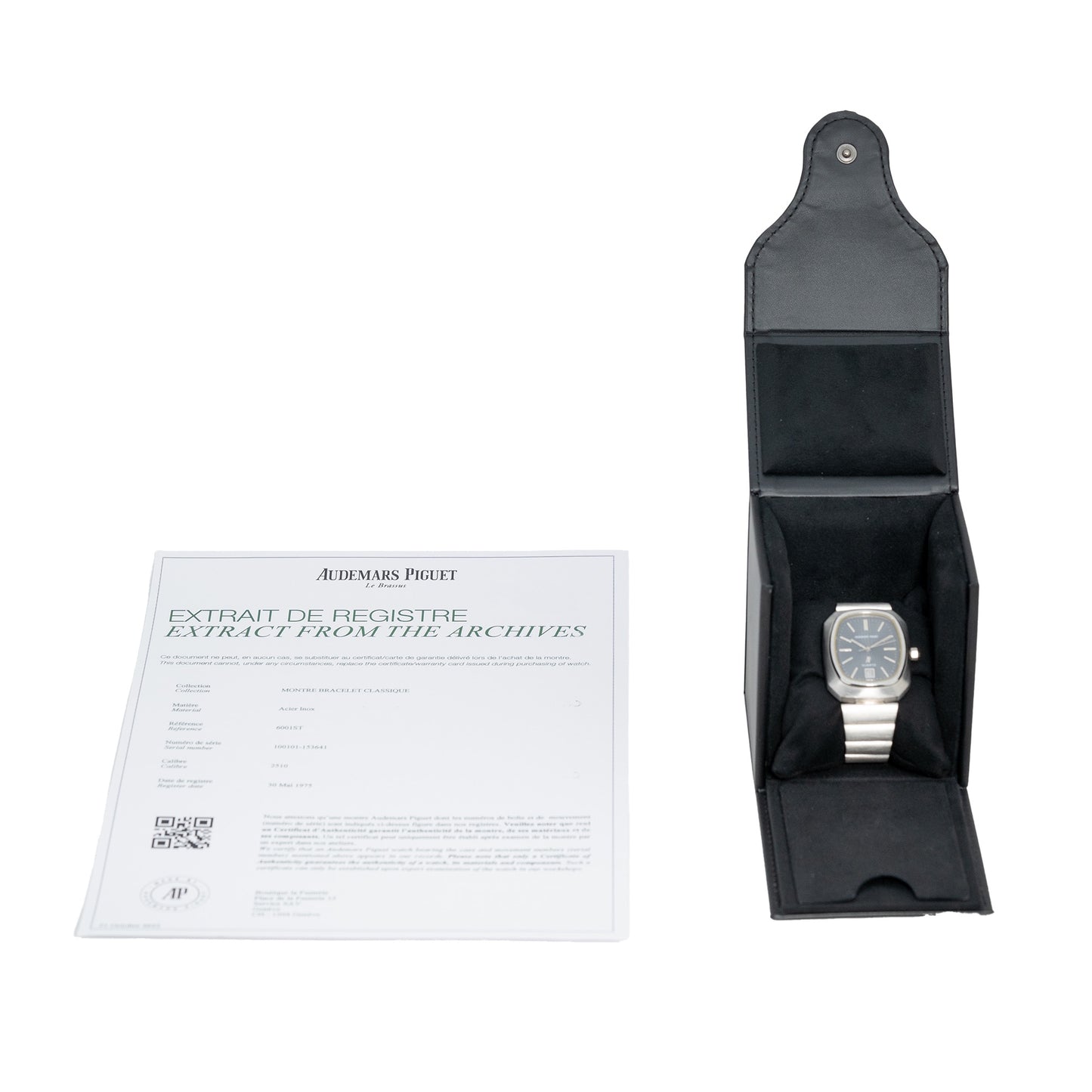 Audemars Piguet 6001ST "Beta 21" Quartz with archives extract