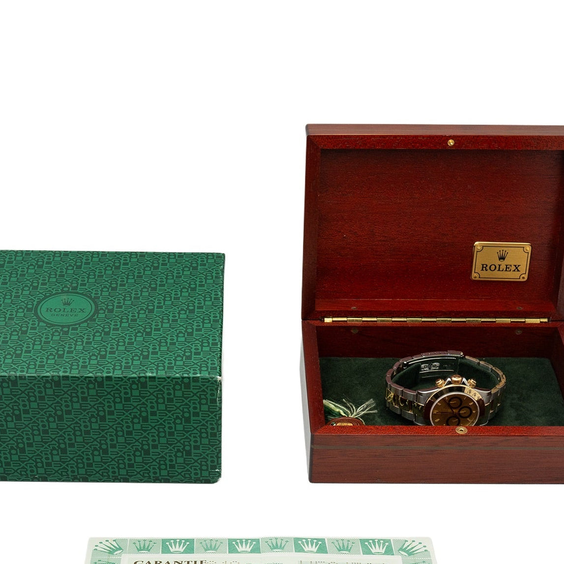 Rolex Daytona 16523 mit Diamantindex, Komplettset