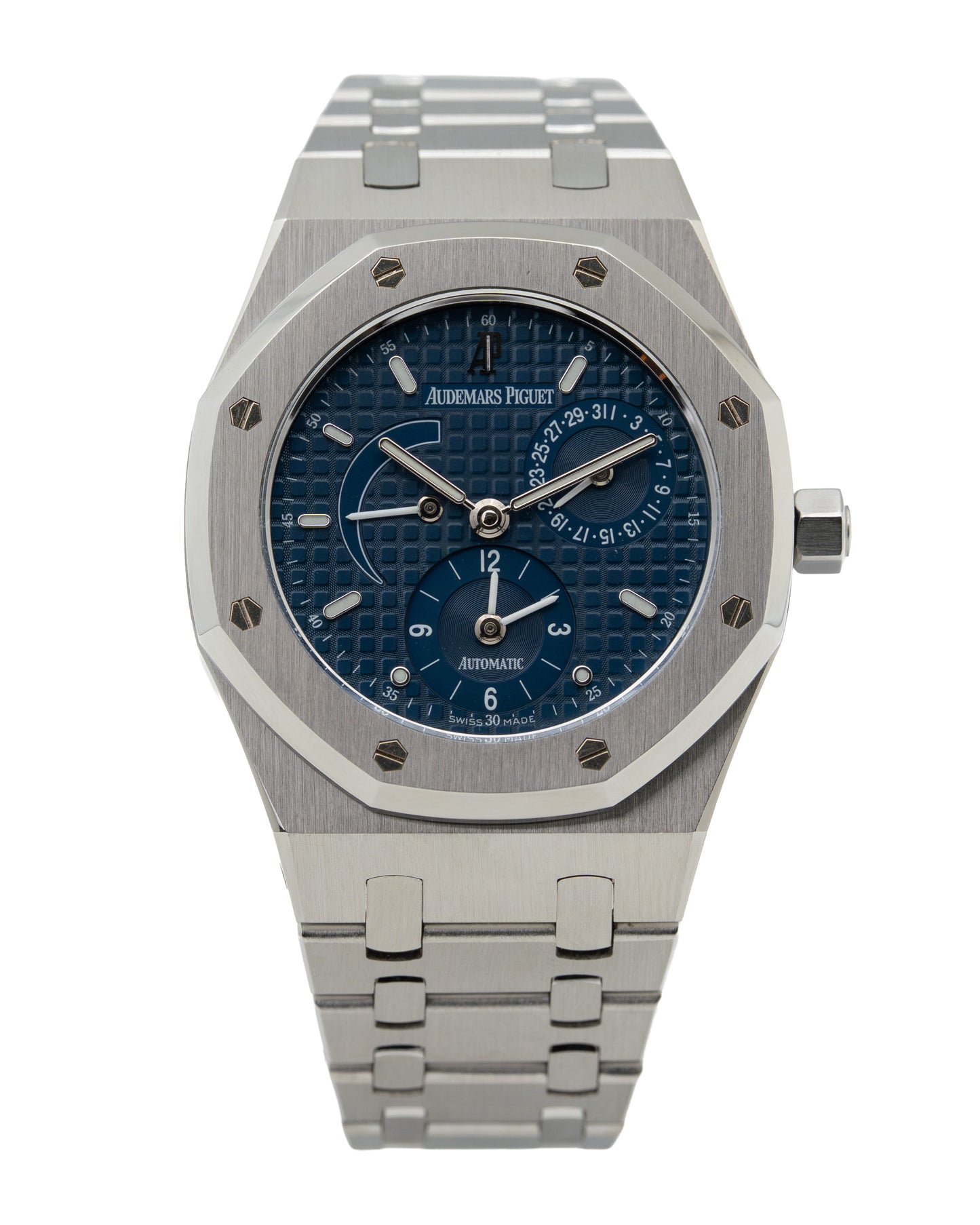 Audemars Piguet 25730ST Royal Oak Dual Time blue dial Full set