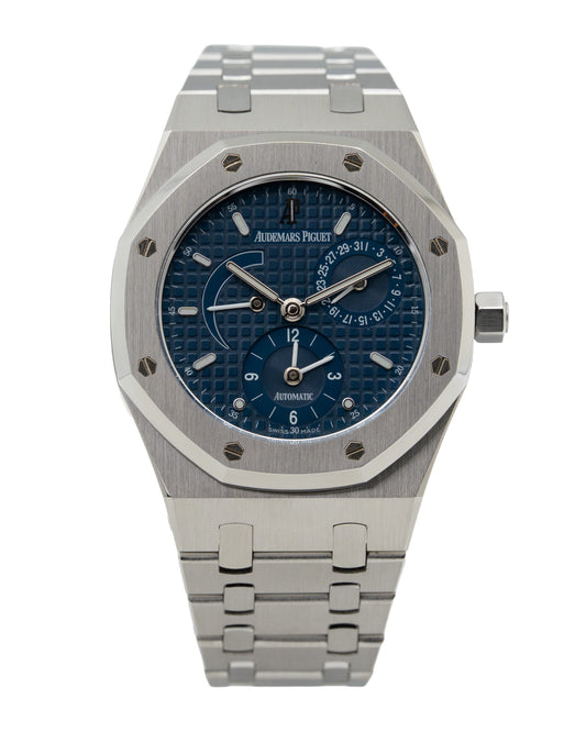 Audemars Piguet 25730ST Royal Oak Dual Time blue dial Full set