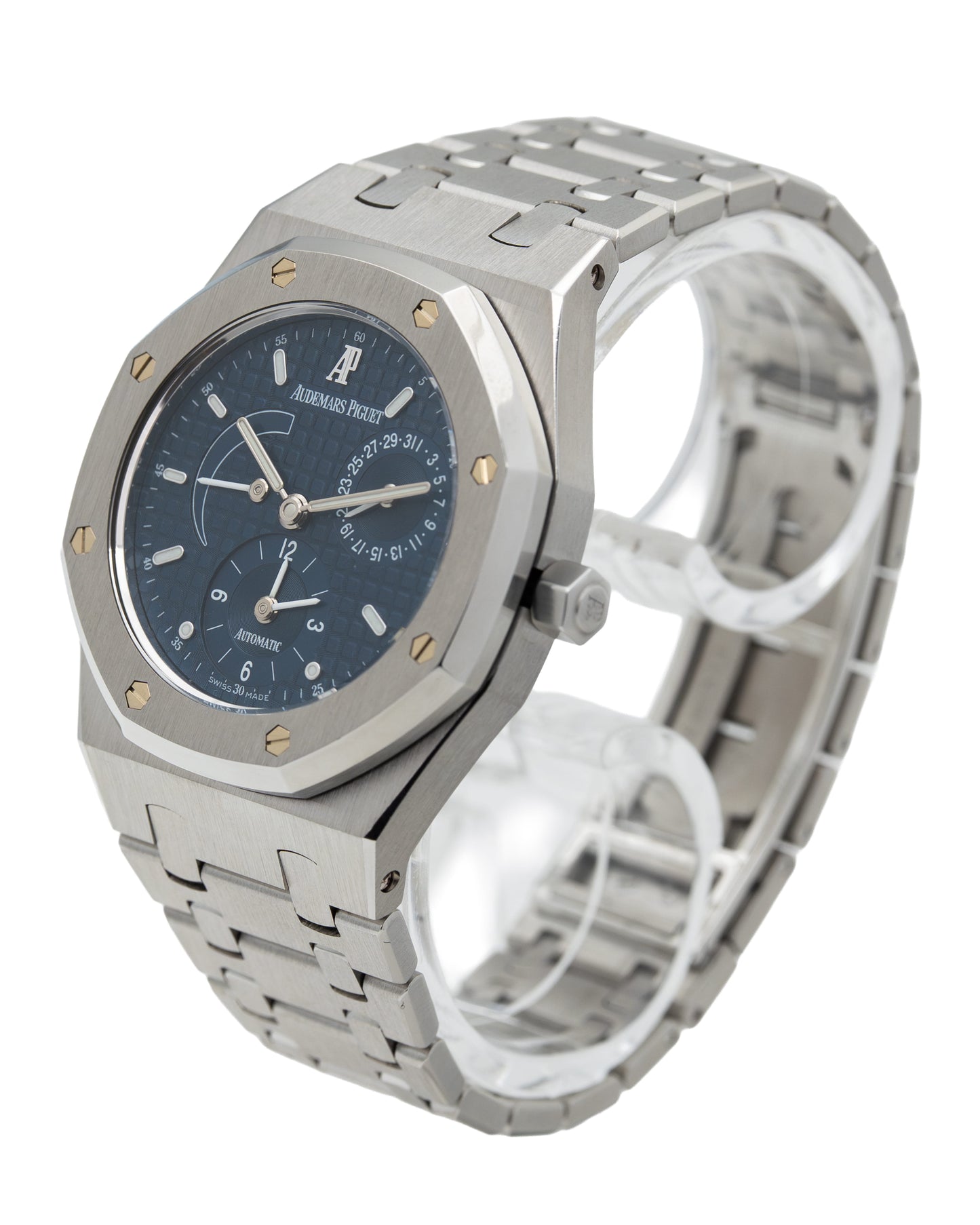Audemars Piguet 25730ST Royal Oak Dual Time blue dial Full set