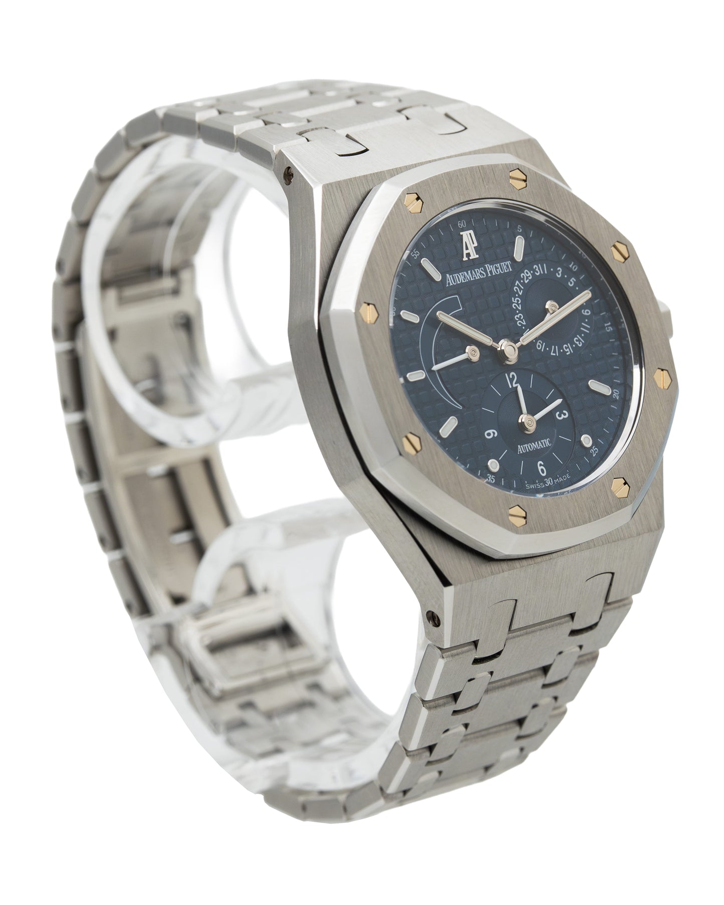 Audemars Piguet 25730ST Royal Oak Dual Time blue dial Full set