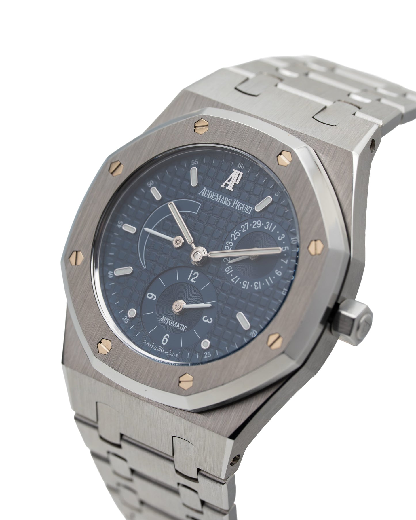 Audemars Piguet 25730ST Royal Oak Dual Time blue dial Full set