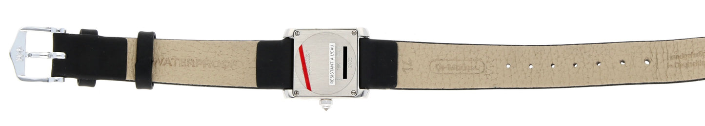 Cartier Tank Francaise 18k Petit modèle Full set, Factory diamond-set bezel