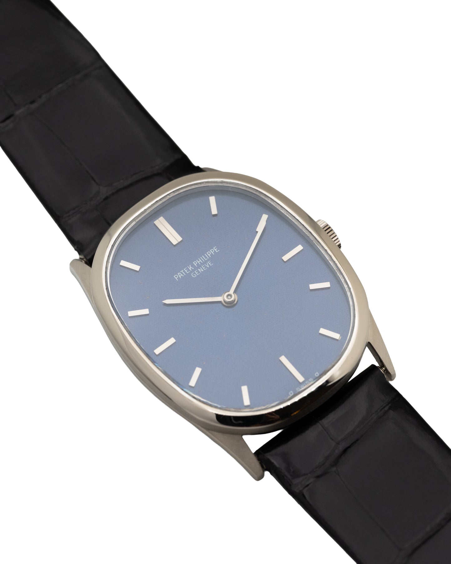 Patek Philippe Ellipse Blue dial 3546 White gold