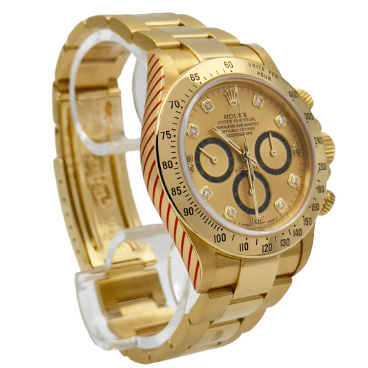 Rolex Daytona Zenith 16528, 6 inverted, Diamonds dial, Full serviced by Rolex