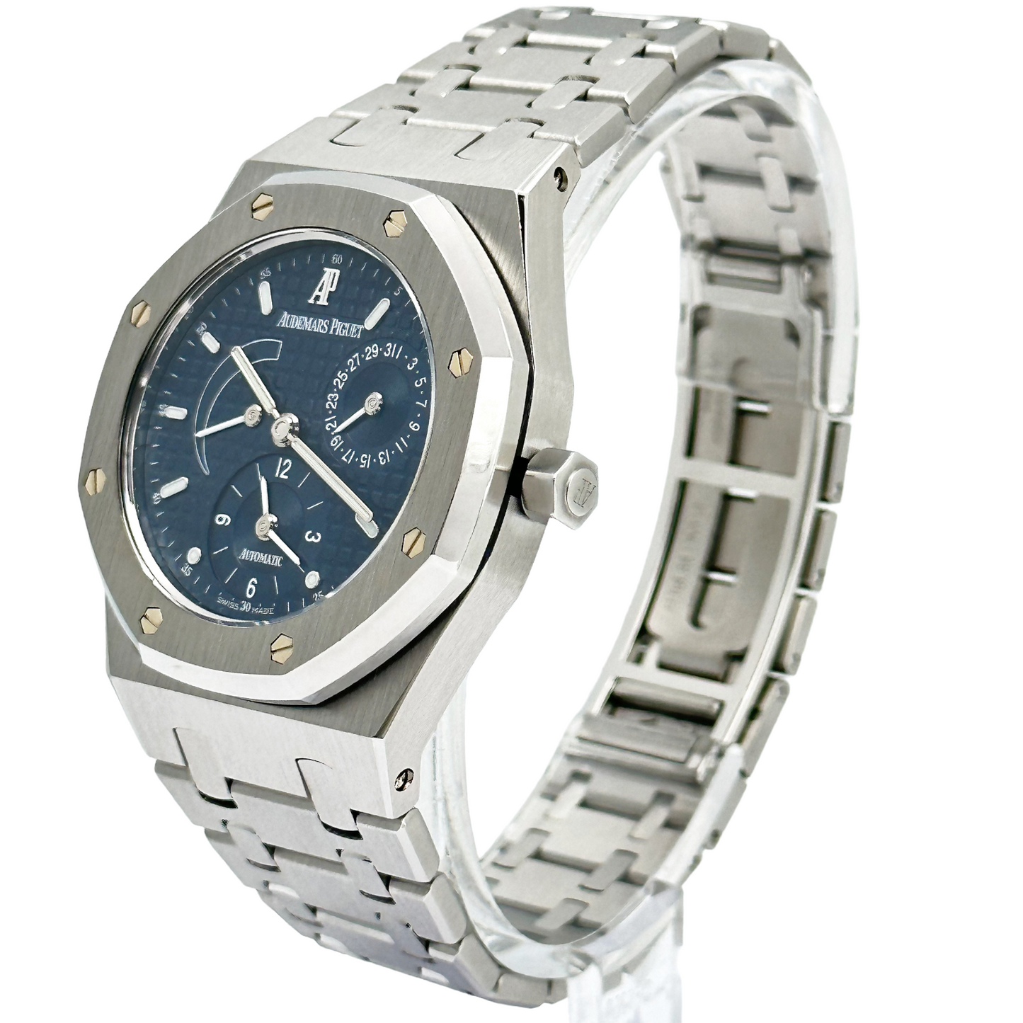 Audemars Piguet 25730ST Royal Oak Dual Time blue dial Full set