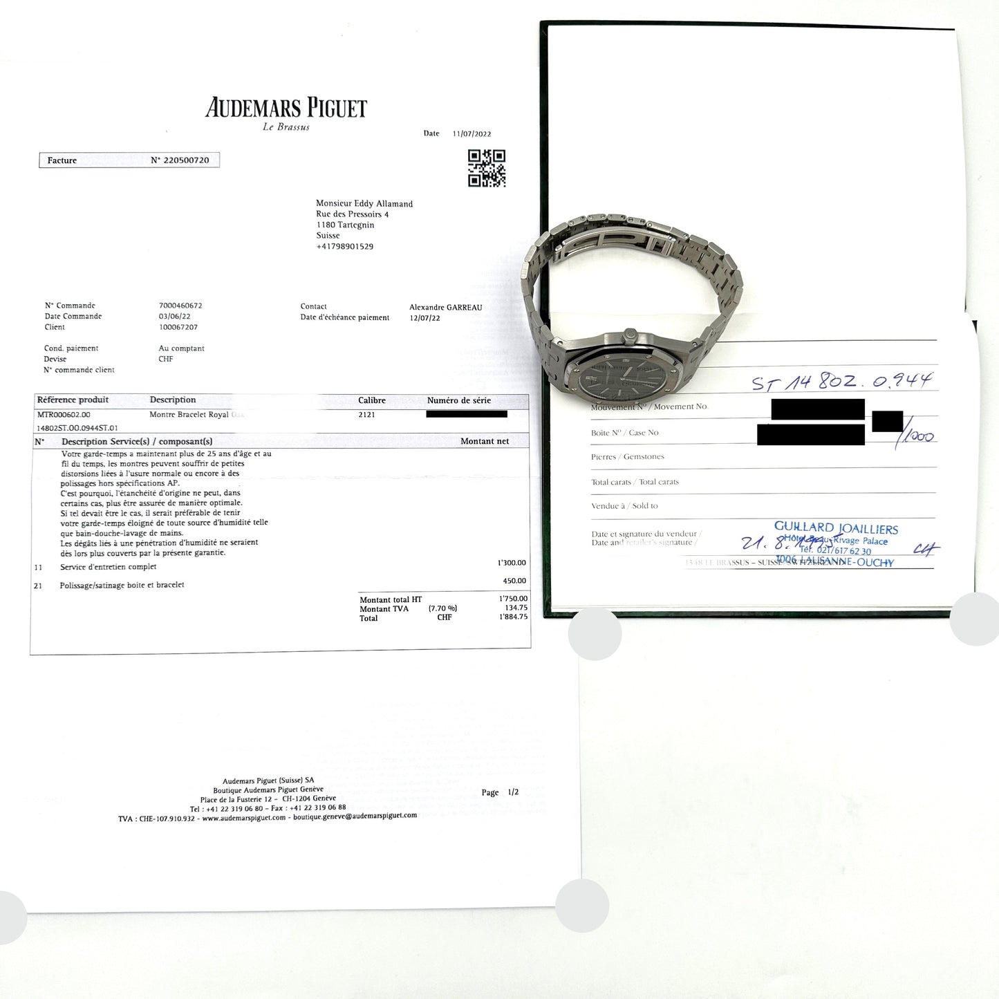 Audemars Piguet 14802ST Royal Oak  "Jubilee" 20th Anniversary