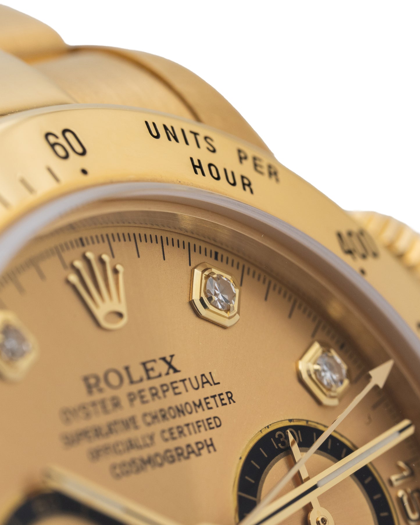 Rolex Daytona Zenith 16528, 6 inverted, Diamonds dial, Full serviced by Rolex